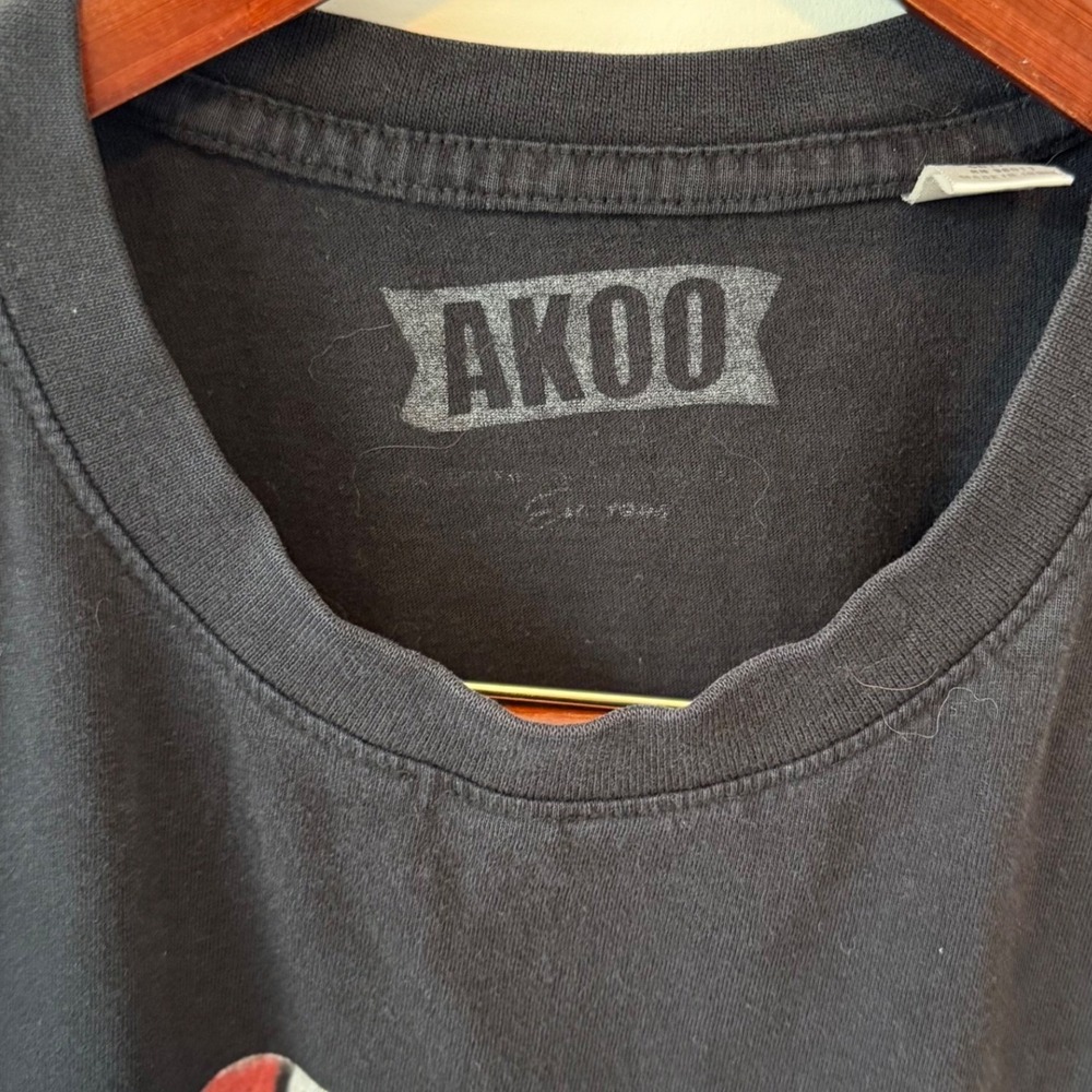 AKOO Mens Size Medium Black Nascar Graphic T Shirt Streetwear Y2K Vintage - Picture 6 of 7
